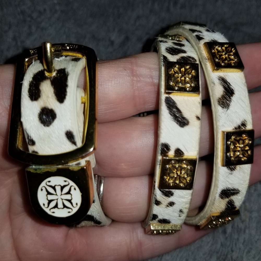 Rustic Cuff buckle and wrap, animal print